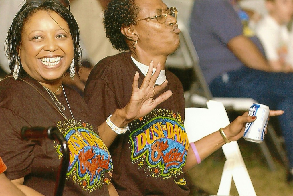 tee shirts on two fans